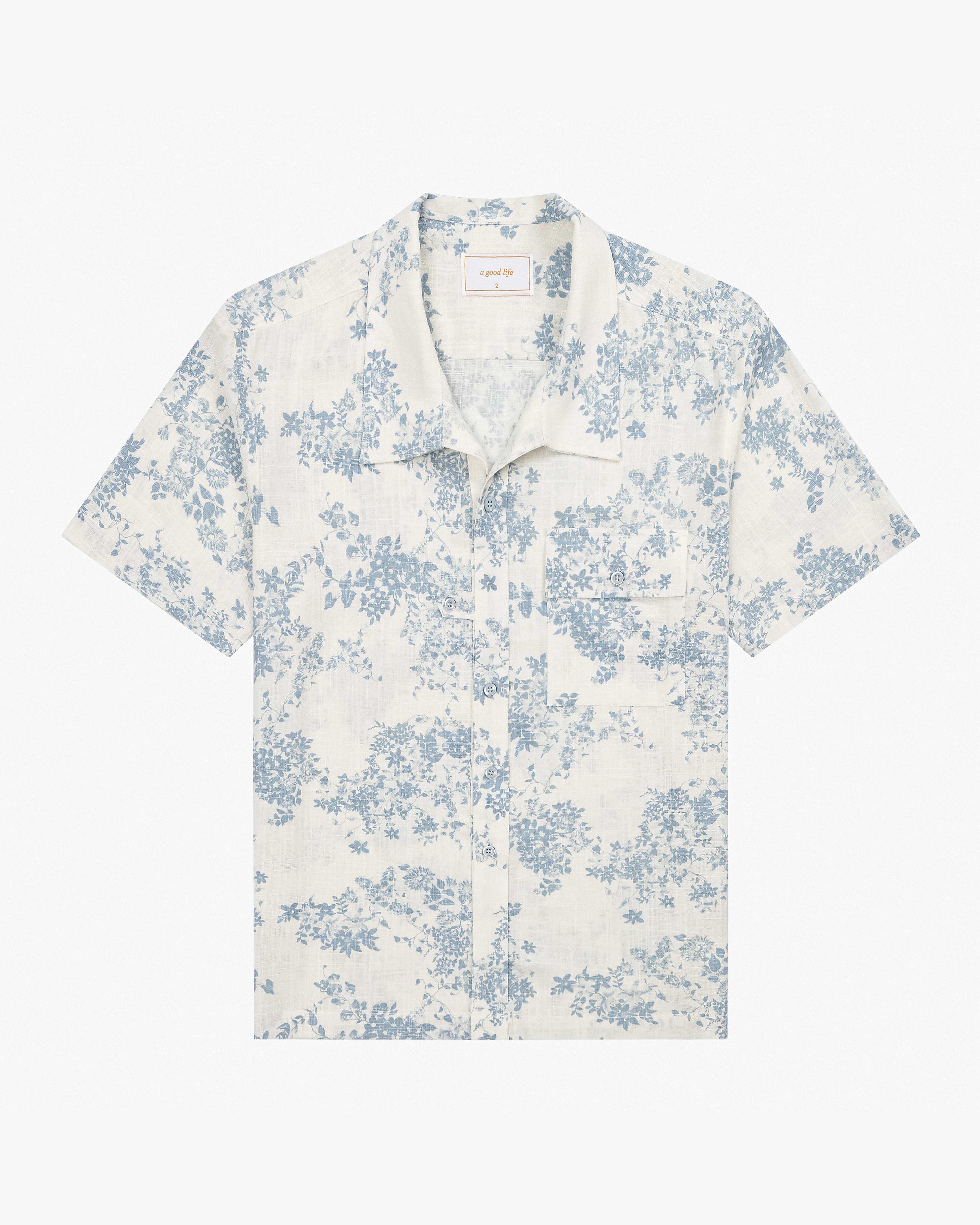 Summer Flowers Linen Shirt